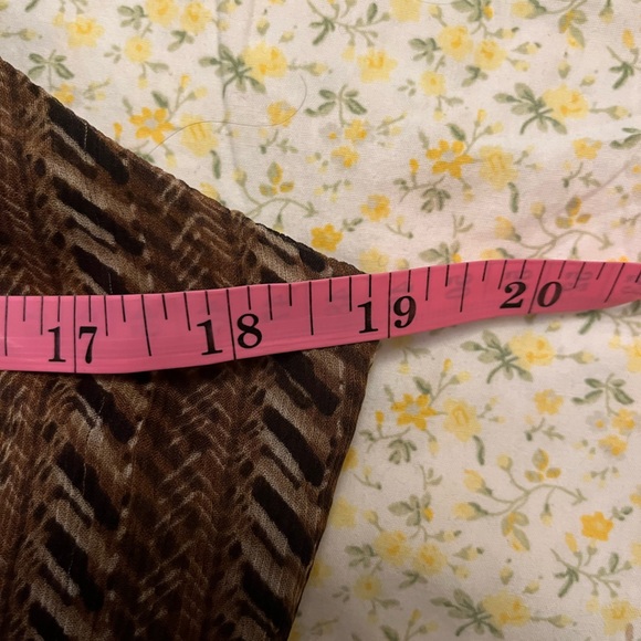 100% Silk Nine West Brown Beaded Tank Top - Picture 5 of 5